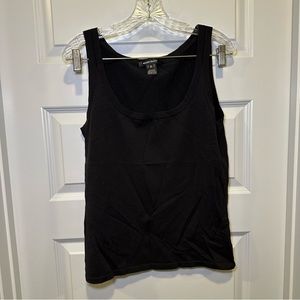 Ellen Tracy Black Knit Scoop Neck Sleeveless Tank size M